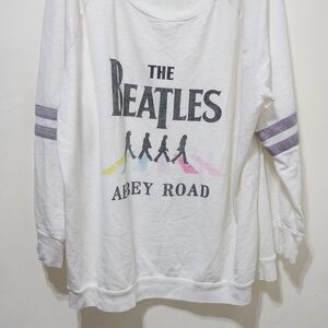 The Beatles White Graphic Tee